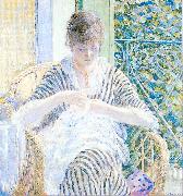 Frieseke, Frederick Carl On the Balcony oil on canvas